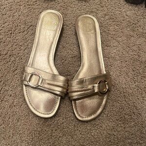 Lilly Pulitzer Gold Sandal size 9.5